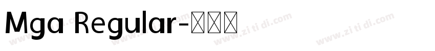 Mga Regular字体转换